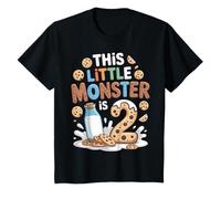 Bambino 2 Compleanno Bambino Bambina This Little Monster Is 2 Maglietta