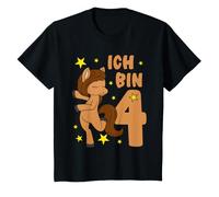 Bambino 4. Geburtstag Mädchen/Süßes Pony Pferd - ICH bin 4 Maglietta