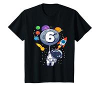 Bambino 6 Compleanno Astronauta 6 Anni Compleanno Ragazzo Maglietta