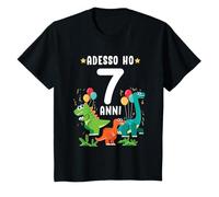 Bambino 7 Compleanno Bambini & Dinosauro - Regalo Di 7 Anni Maglietta