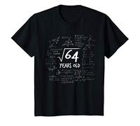 Bambino 8° compleanno - radice di 64 matematica nerd matematica Maglietta