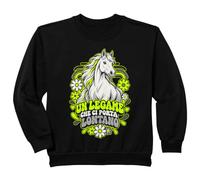 Bambino Animali Neon Cavallo Bianco Legame Speciale Felpa
