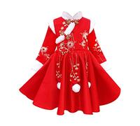 Bambino Anno Vestito Cinese per Bambini di Spessore Ragazze Caldo Nuovo Bambino Principessa Tang Vestiti Abiti Ragazze Dress&Skirt Gonna Colorata