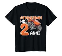 Bambino Attenzione! Ho 2 Anni Camion Compleanno Maglietta