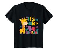 Bambino AUTERMA AUTISCE AMORE ANIMALE GIRAFFE È OK Maglietta
