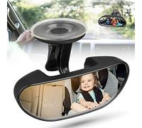 Bambino Backseat Specchio, specchio di automobile bambino Lato rivolto-View infantile nel Sedile posteriore, della sede di automobile Specchio per Infante con 360 gradi regolabile Rafforzare ventosa