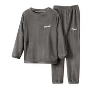Bambino Bambini Neonati Maschi Ragazze Tuta a Due Pezzi Plaid Stampa Pigiama Cappotti Invernali Pantaloni Solid Manica Lunga Outfit Set Vestaglia per Damigelle