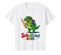 Bambino Bambini scolaro 2025 Dinosauro, Dino di Inizio Scuola Maglietta