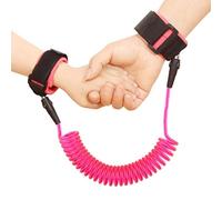 Bambino bambino anti perso cintura di sicurezza polso cinturino corda guinzaglio a piedi cintura a mano cinturino cinturino per i più piccoli, bambini (2,5 m rosa)