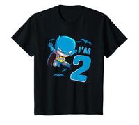Bambino Batman 2nd Birthday Cute I'm 2 Maglietta