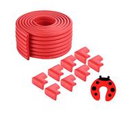 Bambino bordo Cuscino Protettore, 6.5 × 0.3 × 0.03Ft tabella edge sicura Paraurti Strip + 8 Corners Guardie +1 Porta stooper, angolo Collision scrivania schiuma Tabella Guardia fascia paraurti spugna