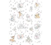 Bambino Camera da Letto Carta Parati 198x279cm Disney Simba Dumbo Bianco