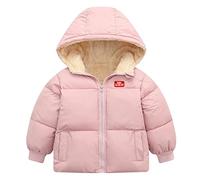 Bambino Cappotto con cappuccio per Bambini Inverno Giacca Ragazzi Ragazze Abbigliamento Capispalla Abiti Rosa 4-5 Anni