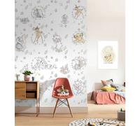 Bambino Carta da Parati Camera Letto Disney Personaggi Murale Bianco Asilo Leone