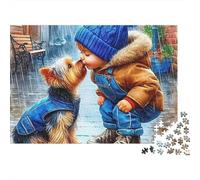 Bambino Che Bacia Cane Puzzle 1000 Pezzi per Adulti 38x26cm/1000pcs