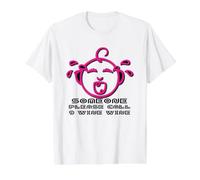 Bambino Che Piange, Nero E Rosa Qualcuno, per Favore, Chiami Maglietta con Stampa Grafica Economica, Uomo, Bianco, M