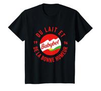 Bambino Cheese Du Lait Et De La Bonne Humeur Francese retrò Bambini Maglietta