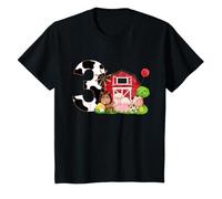 Bambino Compleanno a tema fattoria Oink Baa Neigh Click Moo I'm 3 Yrs Old Farm Maglietta