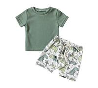 Bambino Completi Estivi,Body Estiva Neonato Outfit Abbigliamento Set Completivi da Estivi Top Cotone Elasticizzato Short Elastici Vita Alta Conforto garantito Tutto Il Giorno