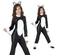 Bambino Cool Cat Kitty Costume Libro Settimana Giorno da Halloween Ne