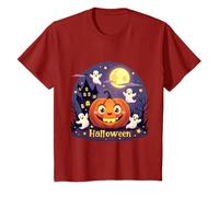 Bambino Costume Halloween una zucca divertente e fantasmi Maglietta