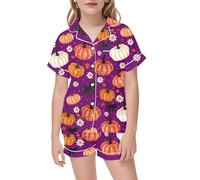Bambino di Halloween Unisex Pigiama Divertente Set Neonato Neutro Costume da Scheletro in Morbido Cotone Comodo, Traspirante per la casa, Relax Quotidiano