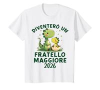 Bambino Diventerò Un Fratello Maggiore 2026 Dinosauro Uovo Sarà Dino Maglietta