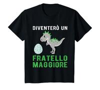 Bambino Diventerò un fratello maggiore dinosauro nascita gravidanza Maglietta