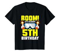 Bambino Divertente festeggia il mio quinto compleanno, piccolo scienziato di chimica Maglietta