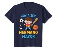 Bambino Divertente Voy a Ser Hermano Mayor Toddler, Regalo Futuro Hermano Maglietta