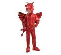 Bambino Drago Rosso Costume Settimana Del Libro Giorno Vestito Gallese Nuovo