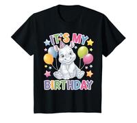Bambino È il mio compleanno | Simpatico design per feste a tema rinoceronte Maglietta