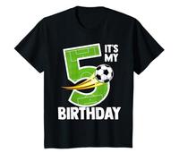 Bambino È la festa di compleanno del mio pallone da calcio per ragazzi di 5 anni Maglietta