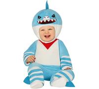 Bambino E Neonato Piccolo Shark Costume Bambini Blu Pesce Abito Nuovo Fg