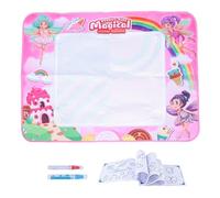 Bambino Early Learning Water Canvas Grande tappetino lavabile riutilizzabile per bambini Drawing Map tappetini per i più piccoli Play Outdoor Play in plastica 31,30 x 23,42 pollici (Ragazza)