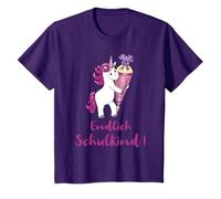 Bambino Endlich Schulkind Unicorno Maglietta