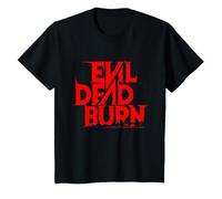 Bambino Evil Dead Burn Horror Movie Logo Halloween Bambini Maglietta