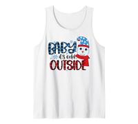 Bambino Fa Freddo Fuori Inverno nevicata Stagione Amante Canotta