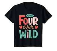 Bambino Four Ever Wild Birthday Outfit For Toddler Girl Or Boy Maglietta