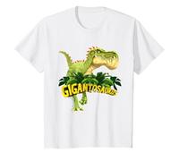 Bambino Gigantosaurus, il più grande dinosauro, design colorato e divertente Maglietta