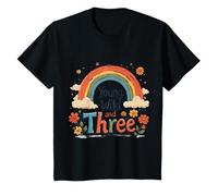 Bambino Giovane Selvaggio E Tre Compleanno 3 Anni Maglietta