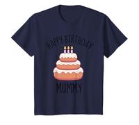 Bambino Gioventù Happy Birthday Mummy Cute Kids Cake Mum Maglietta