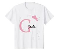 Bambino Greta vestiti con nome ragazza regalo personalizzato Maglietta