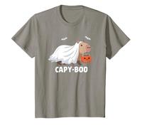 Bambino Halloween Capybara Capy Boo Maglietta