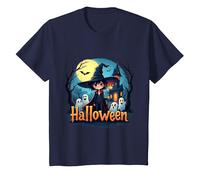 Bambino Halloween per bambini travestimento con un piccolo mago Maglietta