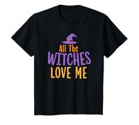 Bambino Halloween Tutte le streghe mi amano ragazzi divertenti Maglietta