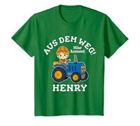 Bambino Henry Name - Nome Trattore, Motivo Fuori dalla Strada Maglietta