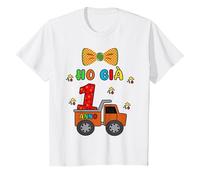 Bambino Ho Già 1 Anno Camioncino e Papillon Un Anno Compleanno Bimbo Maglietta