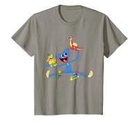 Bambino Huggy Wuggy che gioca con Bunzo Bunny & Bron Kids Maglietta
