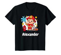 Bambino Il pompiere Alexander Design di un piccolo eroe coraggioso Maglietta